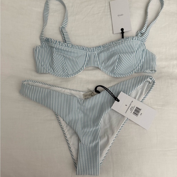 NWT Onia Marilyn top and Chiara bottom striped set size small - Picture 1 of 4